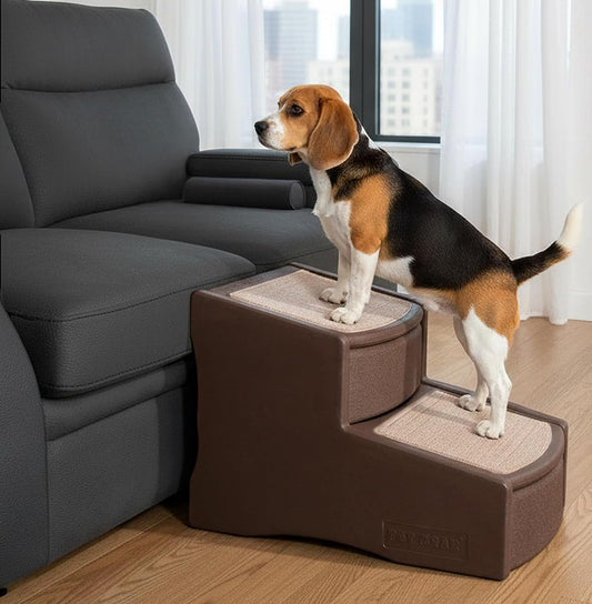 Pet Gear Easy Step II Extra Wide Pet Stairs, Coffee Bean