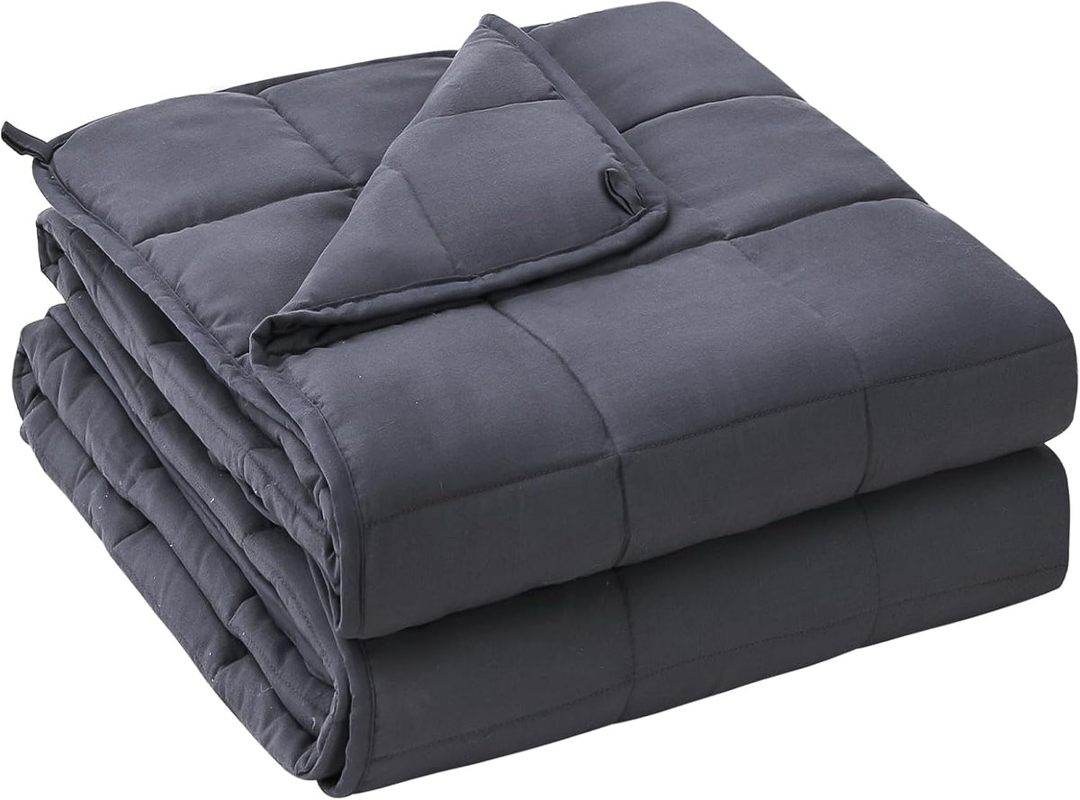 Yescool Weighted Blanket for Adults 20Lbs Queen Size, 60" X 80", Grey