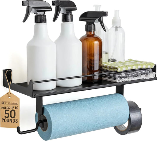 Storeyourboard Heavy Duty Paper Towel Holder Wall Mount, Holds 50 Lbs