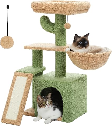 L-Shape Cat Scratching Post, Foldable Scratcher for Indoor Cats