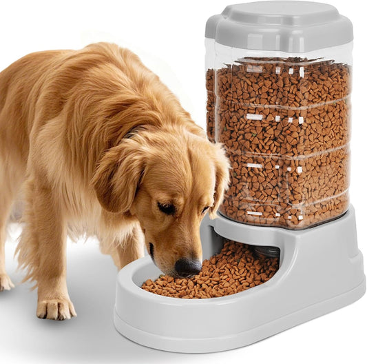 Kenond 9.5L Gravity Large Dog Feeder, Automatic Dogs Food Dispenser