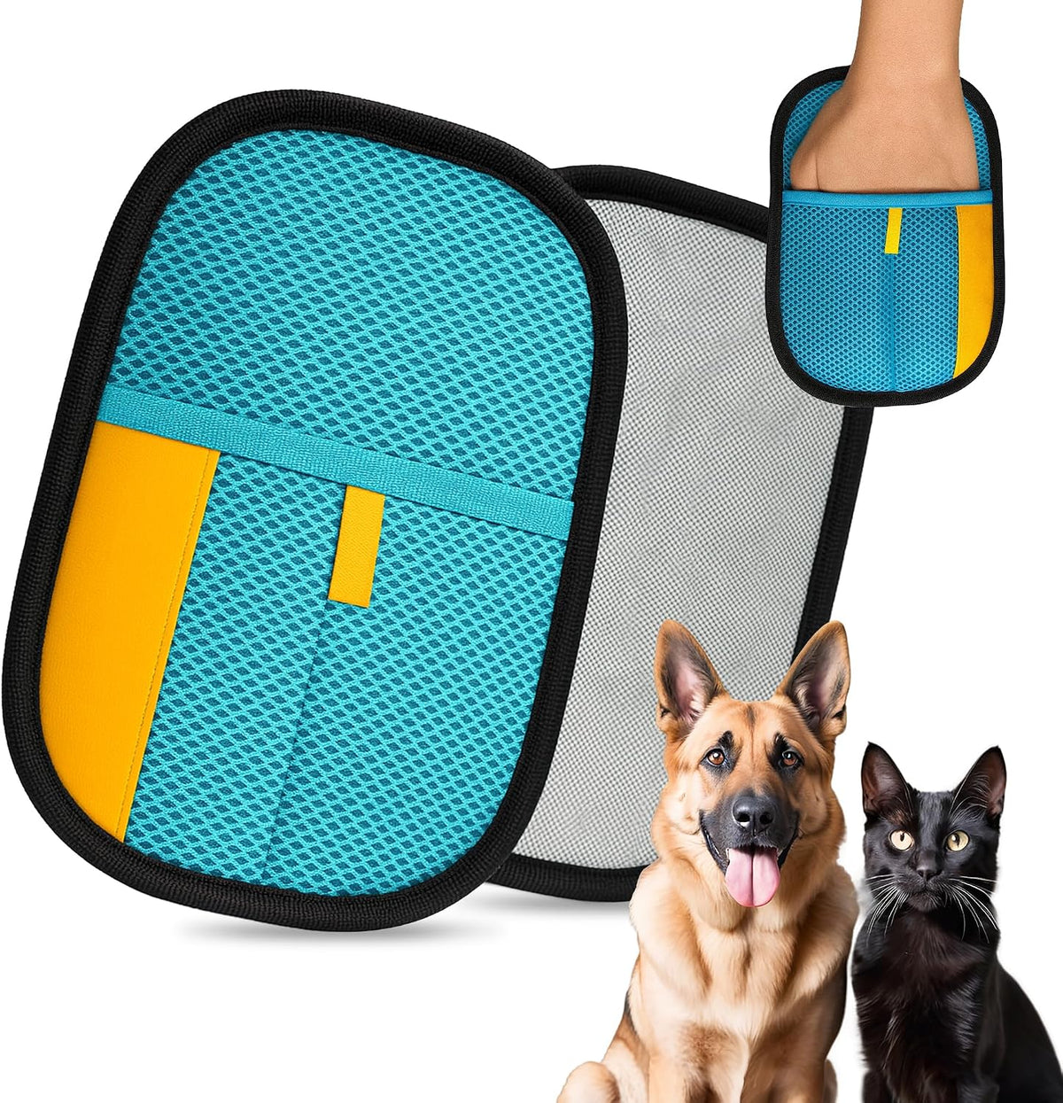 Pet Hair Removal Glove for Dog & Cat, Reusable Electrostatic Pet Hair Glove