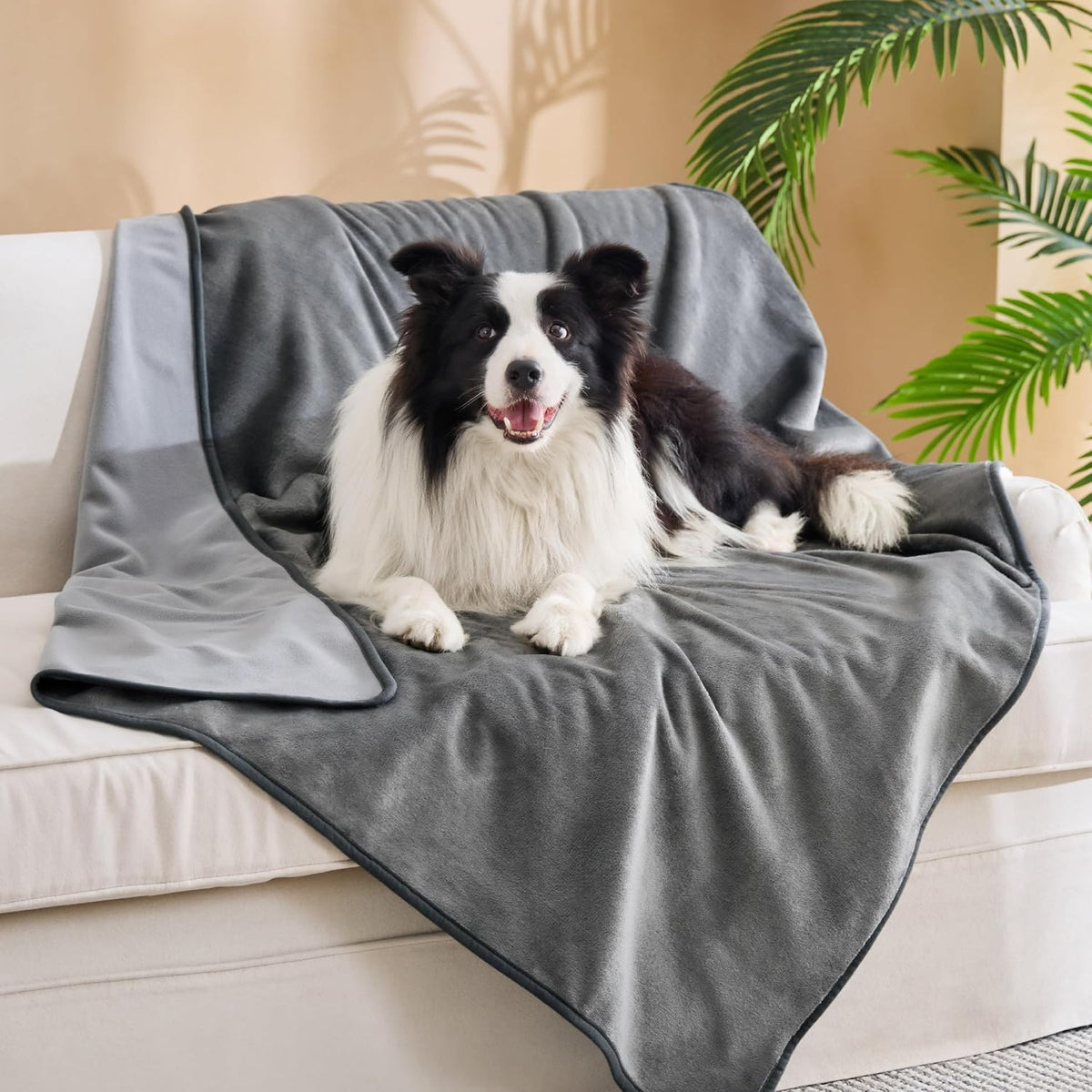 Bedsure Waterproof Blanket Soft Flannel Fleece Couch Cover,50X60 Grey
