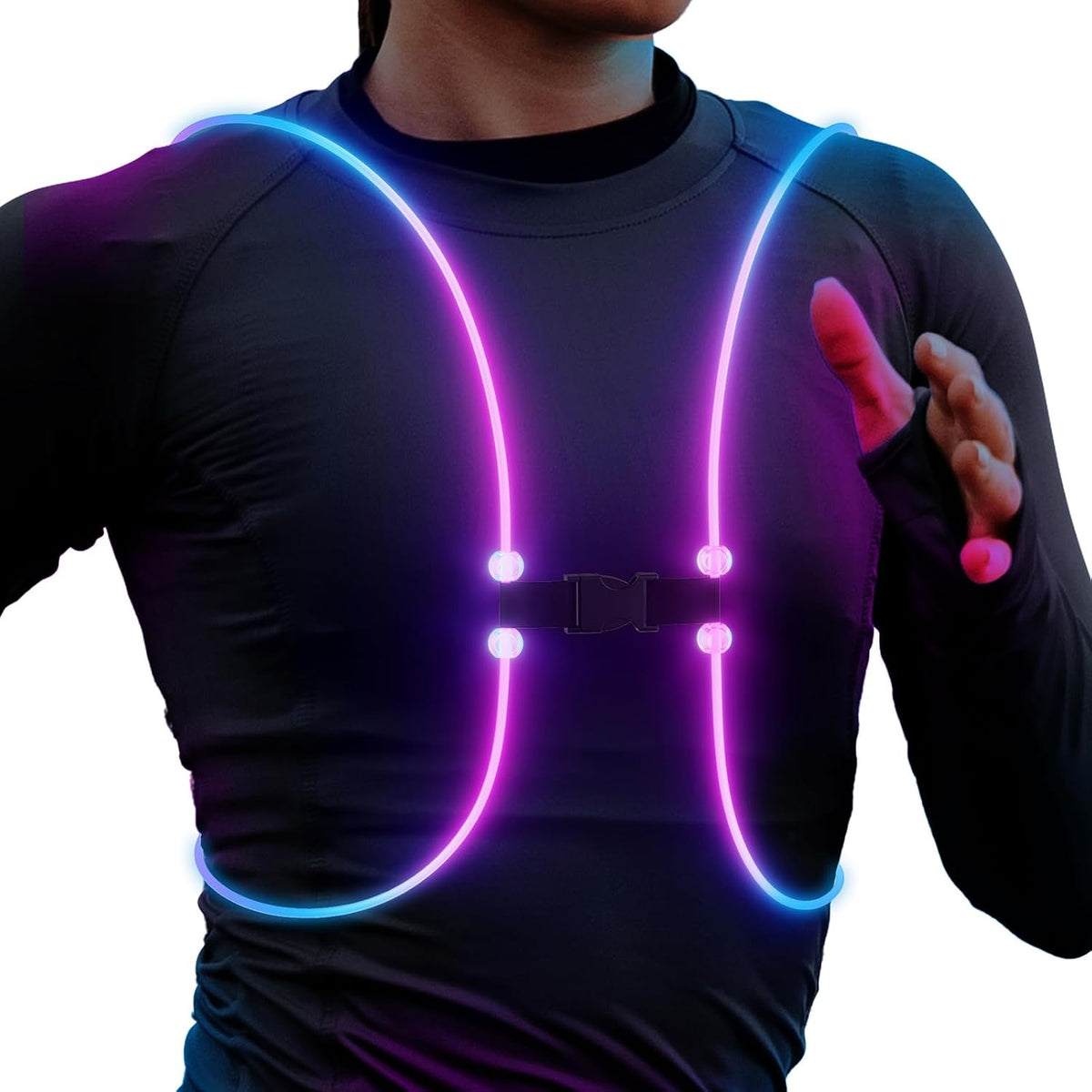 Running Lights for Runners, Reflective Running Vest, Light up Running Vest