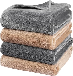 Onarway Dog Blanket Washable for Puppy: 4 Packs Dog Blankets 40”X28”