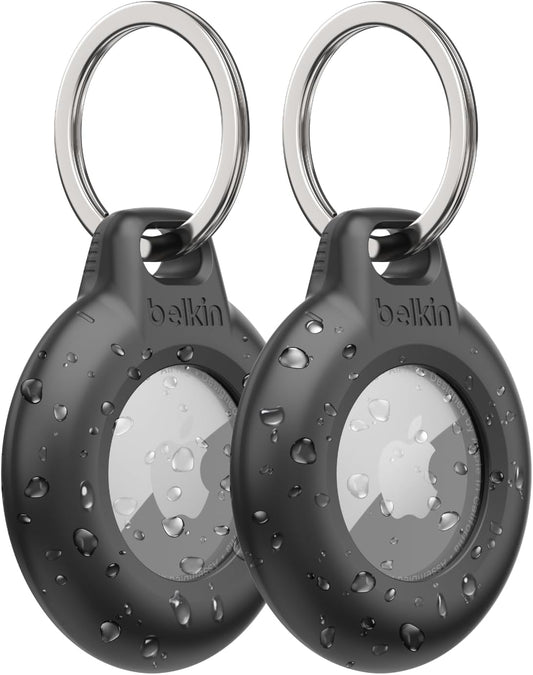 Belkin Waterproof Apple Airtag Keychain, 2 Pack, IPX8