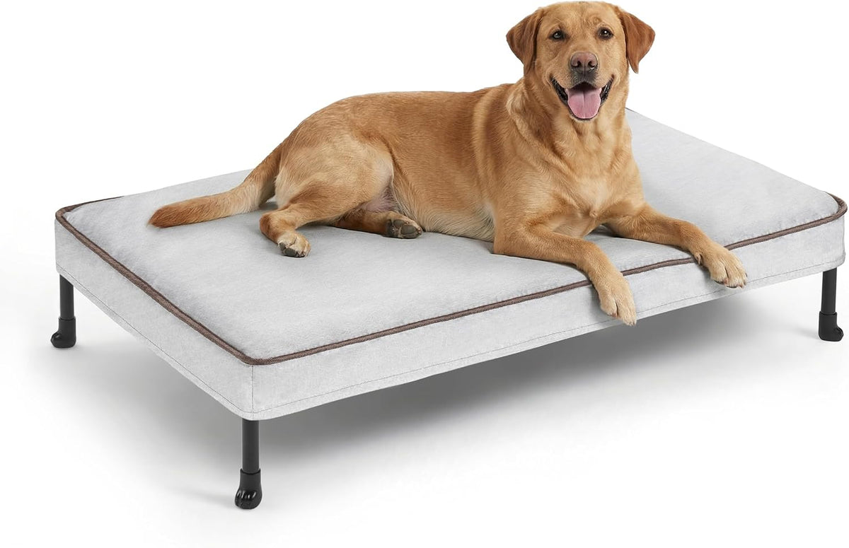 Veehoo Cooling Elevated Dog Bed with Washable & Waterproof Padded Cover