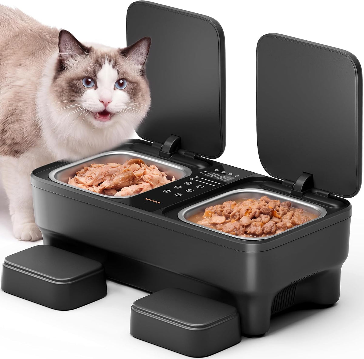 Meowant Automatic Wet Food Cat Feeder, Semiconductor Cooling & Pre-Heating
