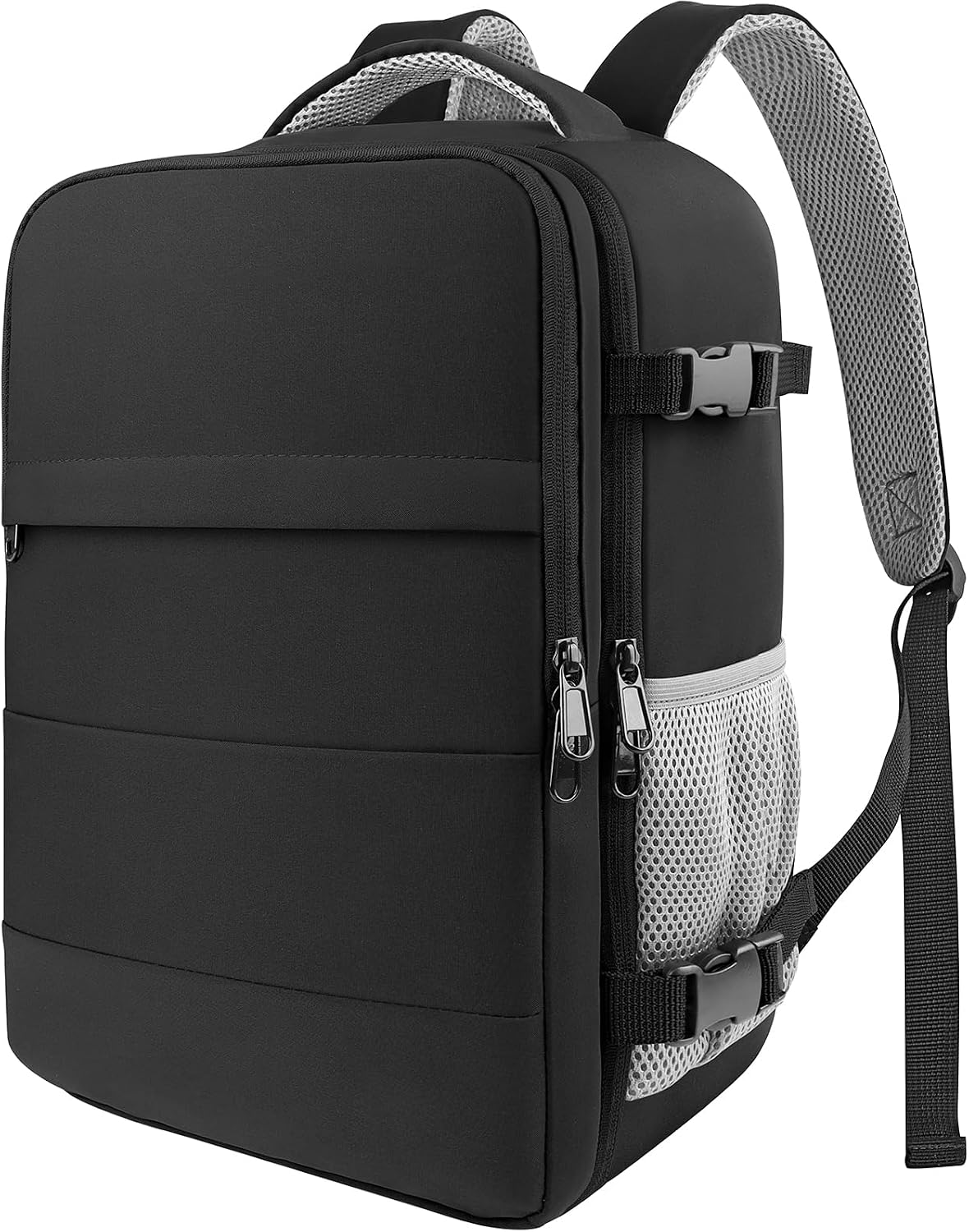 HOTOR Travel Backpack Flight Approved Bag Men Women, Medium Black