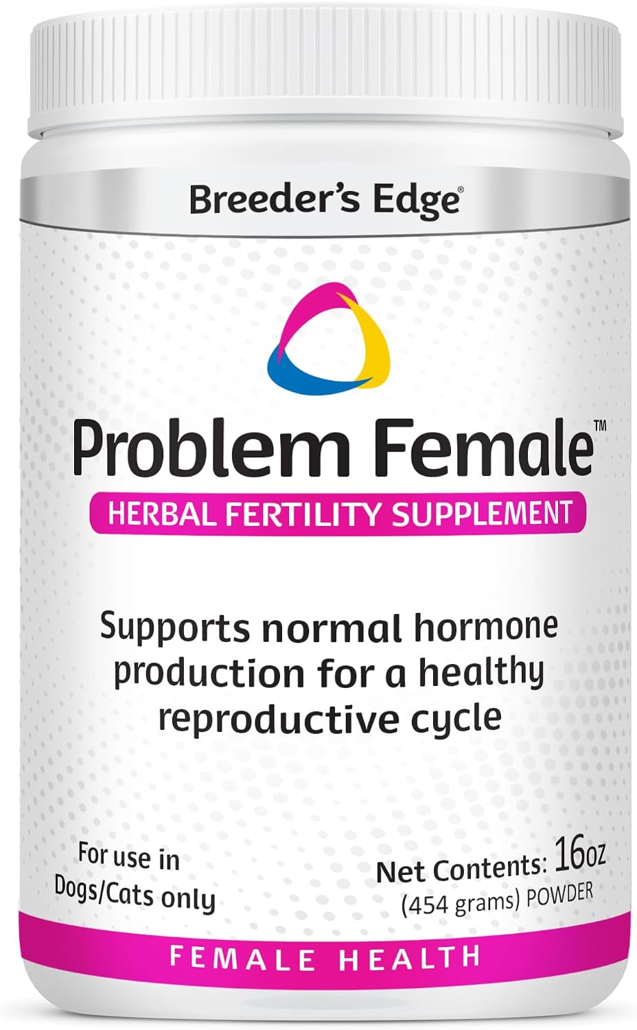 Breeder'S Edge Problem Female Hormonal Support for Dogs & Cats, 454 Gm
