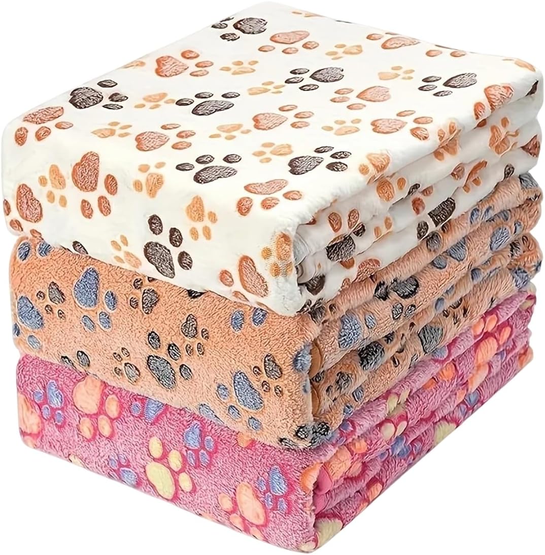 Dog Blankets Cat Pet Blankets Kit Fluffy Fleece Soft Throw Furniture Sofa Couch Bed Cover for Dog Puppy Cat All Pet 3Pcs