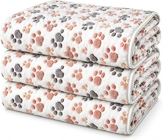 3 Pack Large Dog Blankets, 60X50 in Pet Blankets for Large Dogs & Cats,