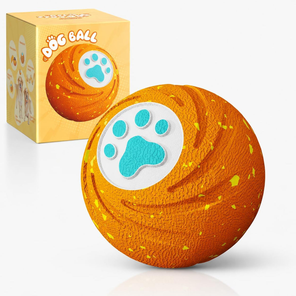 Lovkid Smart Interactive Dog Ball - Automatic Moving and Bouncing Pet Toy