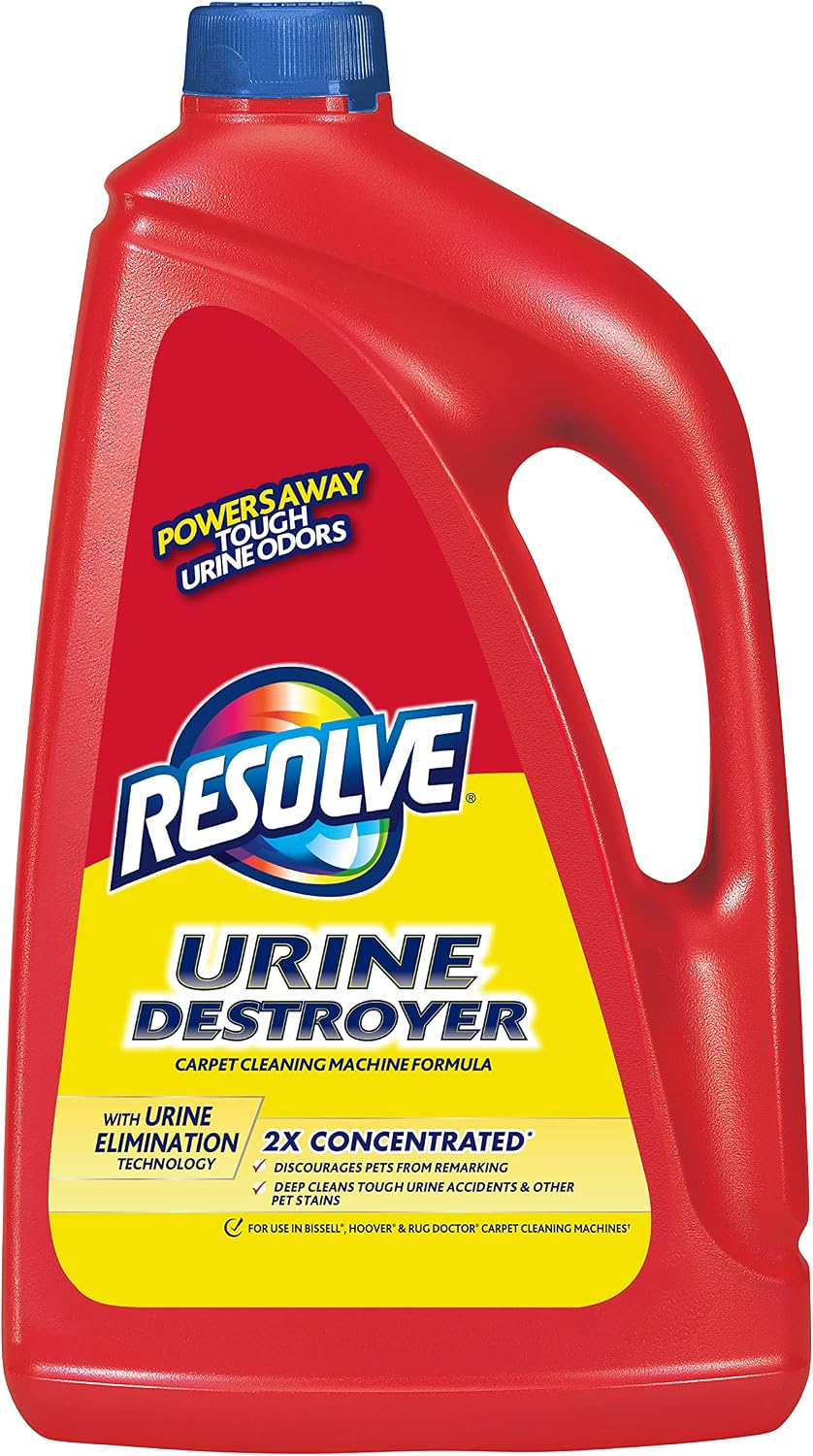 Resolve® Urine Destroyer Carpet Cleaner Solution, Machine Formula, 96 OZ