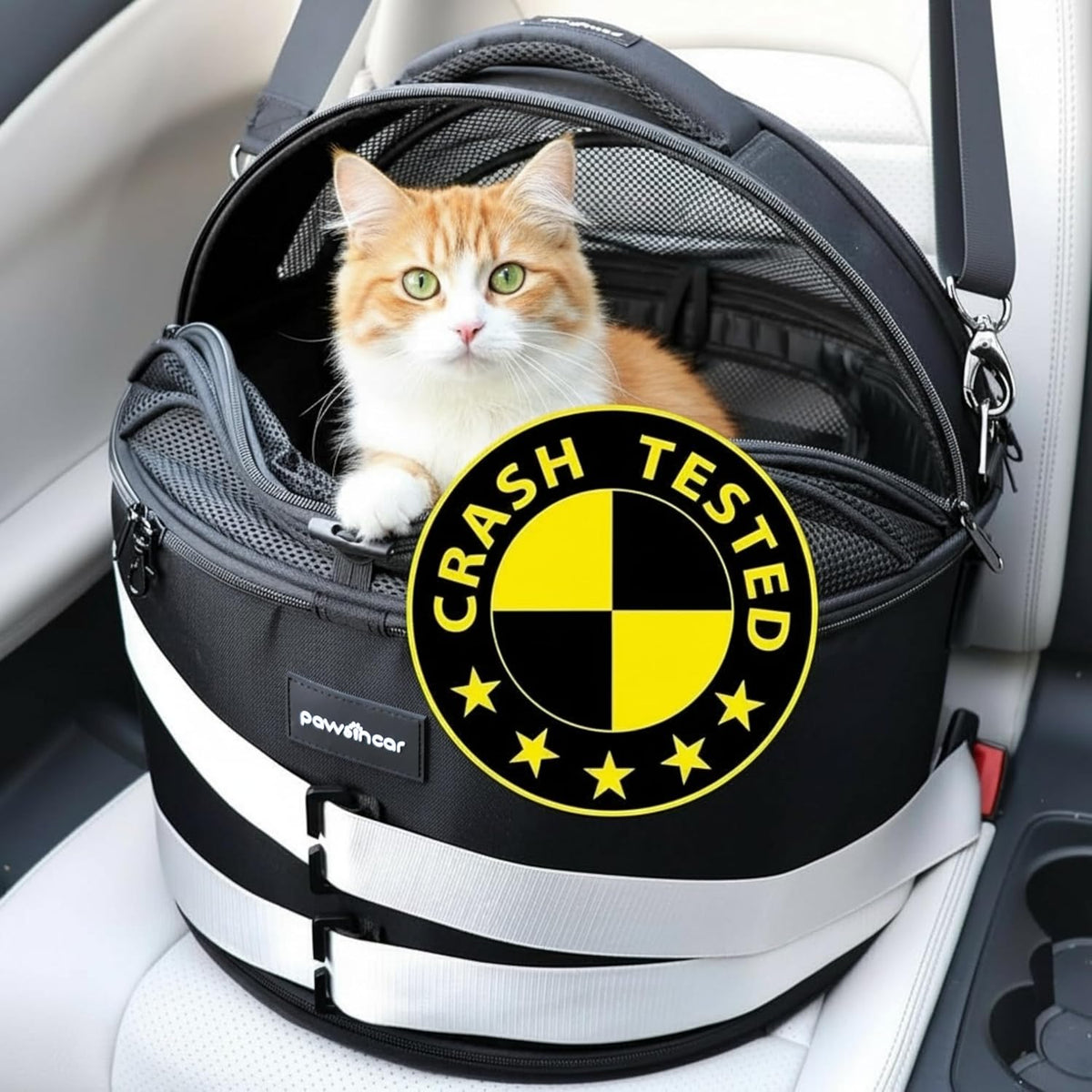 Crash-Tested Small Dog Car Seat | CPS Certified Crash Protection