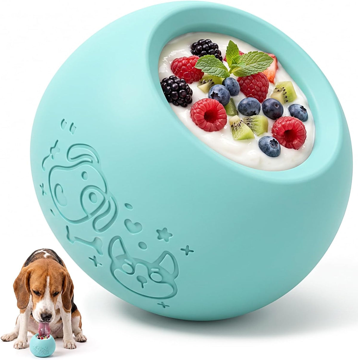 Slow Feeder Dog Lick Bowl, Freeze Dog Enrichment Toys, Lick Toy for Dogs