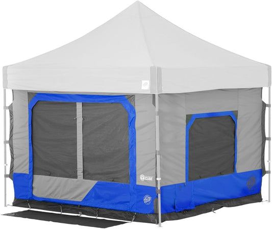 E-Z up Camping Cube 6.4 Attachment (Canopy Sold Separately), Fits 10' Straight Leg Canopy Frame, Royal Blue
