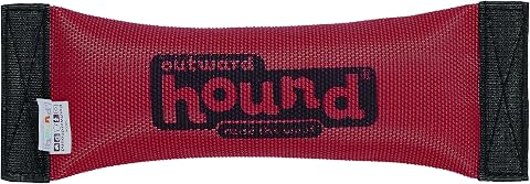 Outward Hound Firehose Tough Chew Fetch Dog Toy, Squeaks & Floats, 10"