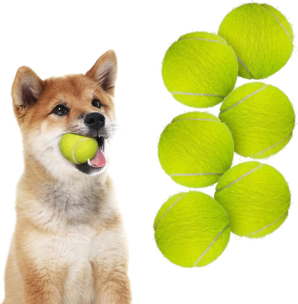 All for Paws Interactive Hyper Fetch Super Bounce Tennis Balls Dog Toy, Dog Tennis Balls Replacement for Mini Ball Launcher Machine, Durable Puppy Tennis Balls (Hyper Fetch Mini Balls 6 Pack)