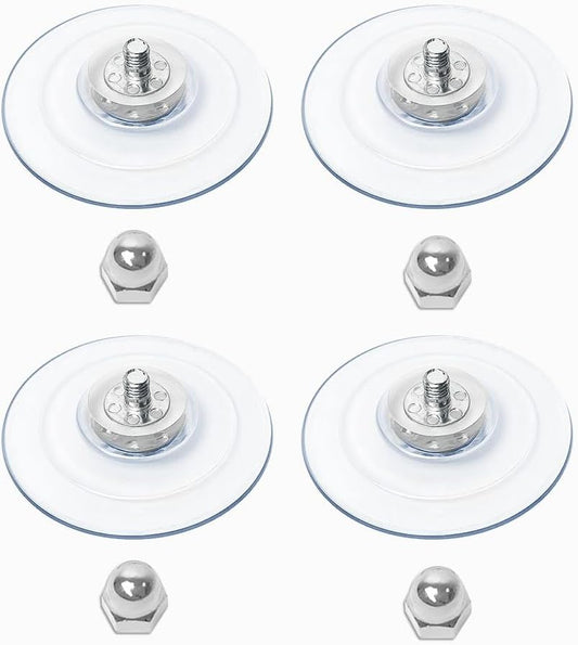 4 Pack Cat Window Perch Suction Cup Replacement with Screws 85Mm Sturdy Strong Hanging Holder Suction Cups for Cat Window Perch Cordless Hammock Foldable Cats Bed Seat