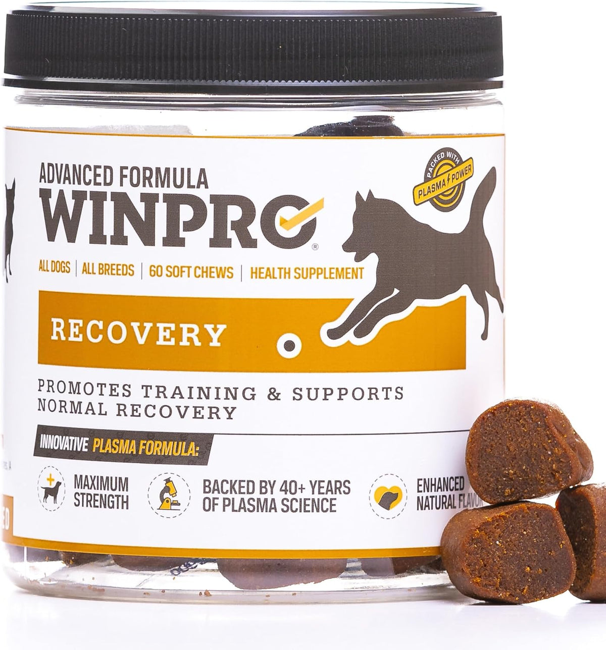 WINPRO Recovery Soft Chews, Post-Training Support for Sport & Agility Dogs