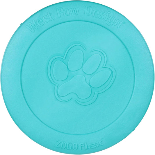 Nerf Dog Tire Flyer Outdoor Dog Toy, 10 Inch Flying Disc Dog Fetch Toy, Rubber Dog Toy for Medium Dogs and Large Dogs, Blue