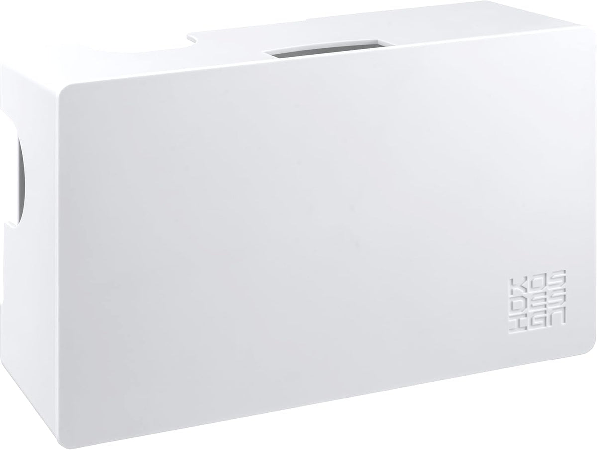 Cable Management Box ABS 12.6X7.9X4.5In, White, Mounting Kit Included
