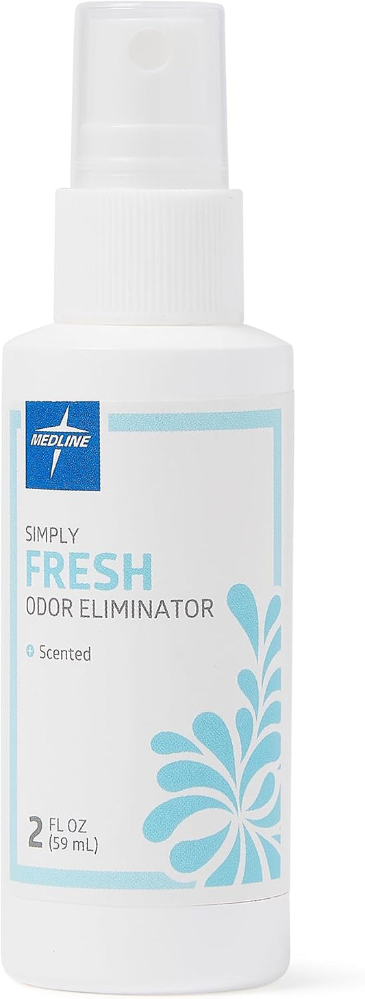 Medline Simply Fresh Odor Eliminator, 2-Oz., Pump Bottle, Ideal for Home & Healthcare Facilities