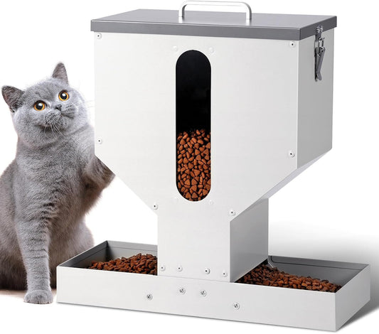 Gravity Cat Feeder 2 Cats - 12L Automatic Dual Cat Feeder