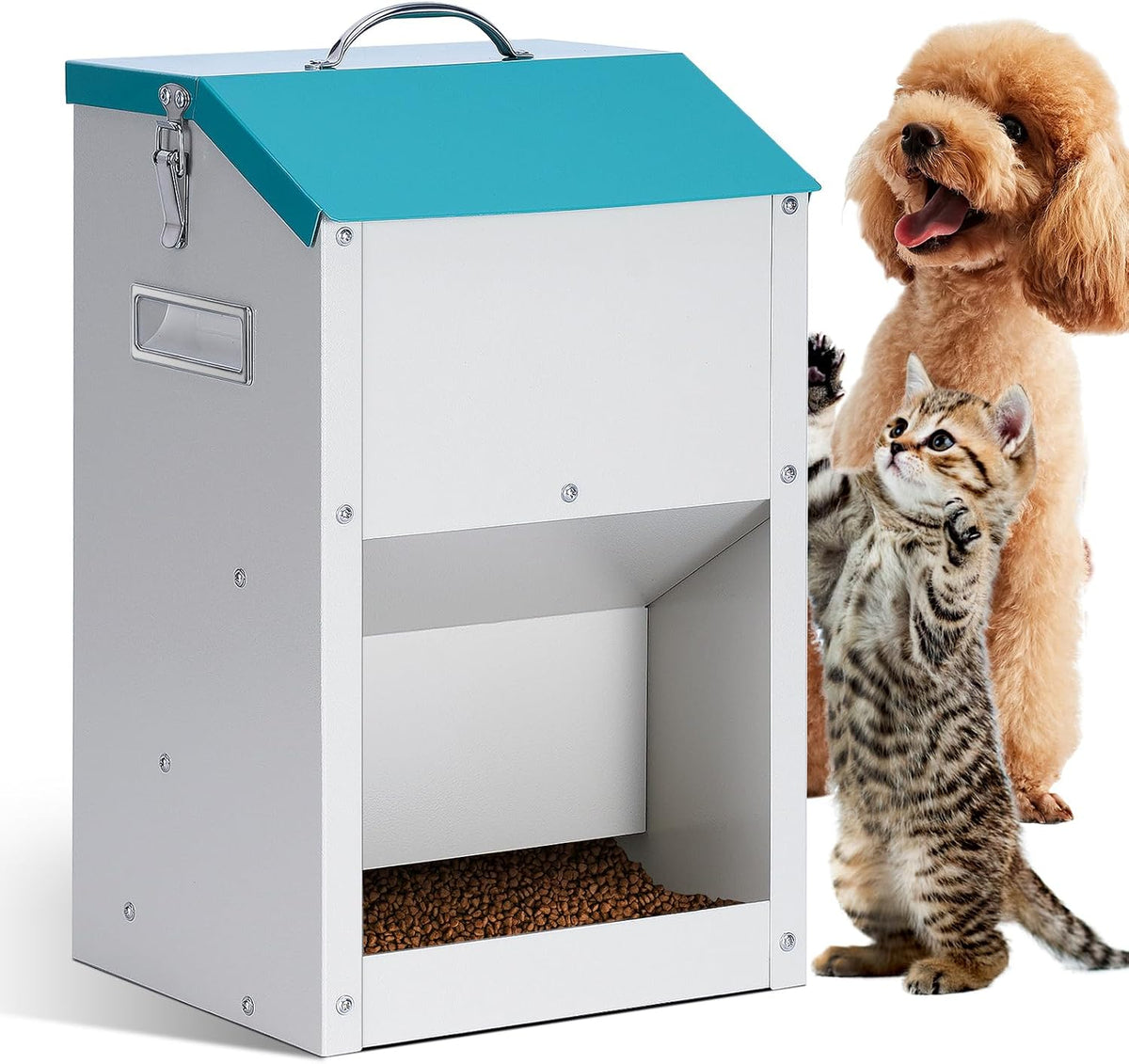 Automatic Cat Feeder Outdoor 59Cups/14L Automatic Dog Feeder