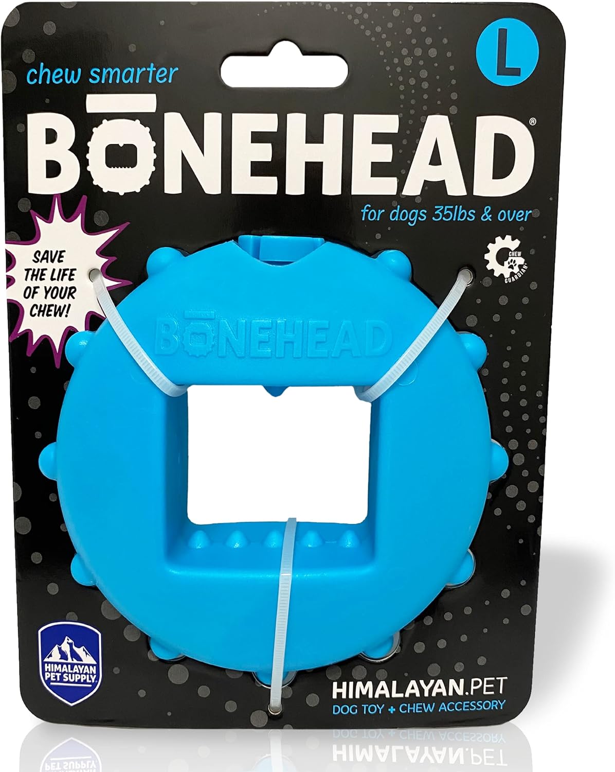 Himalayan Dog Chew Bonehead Dog Chew Holder, 1 Large Toy for Large Dogs