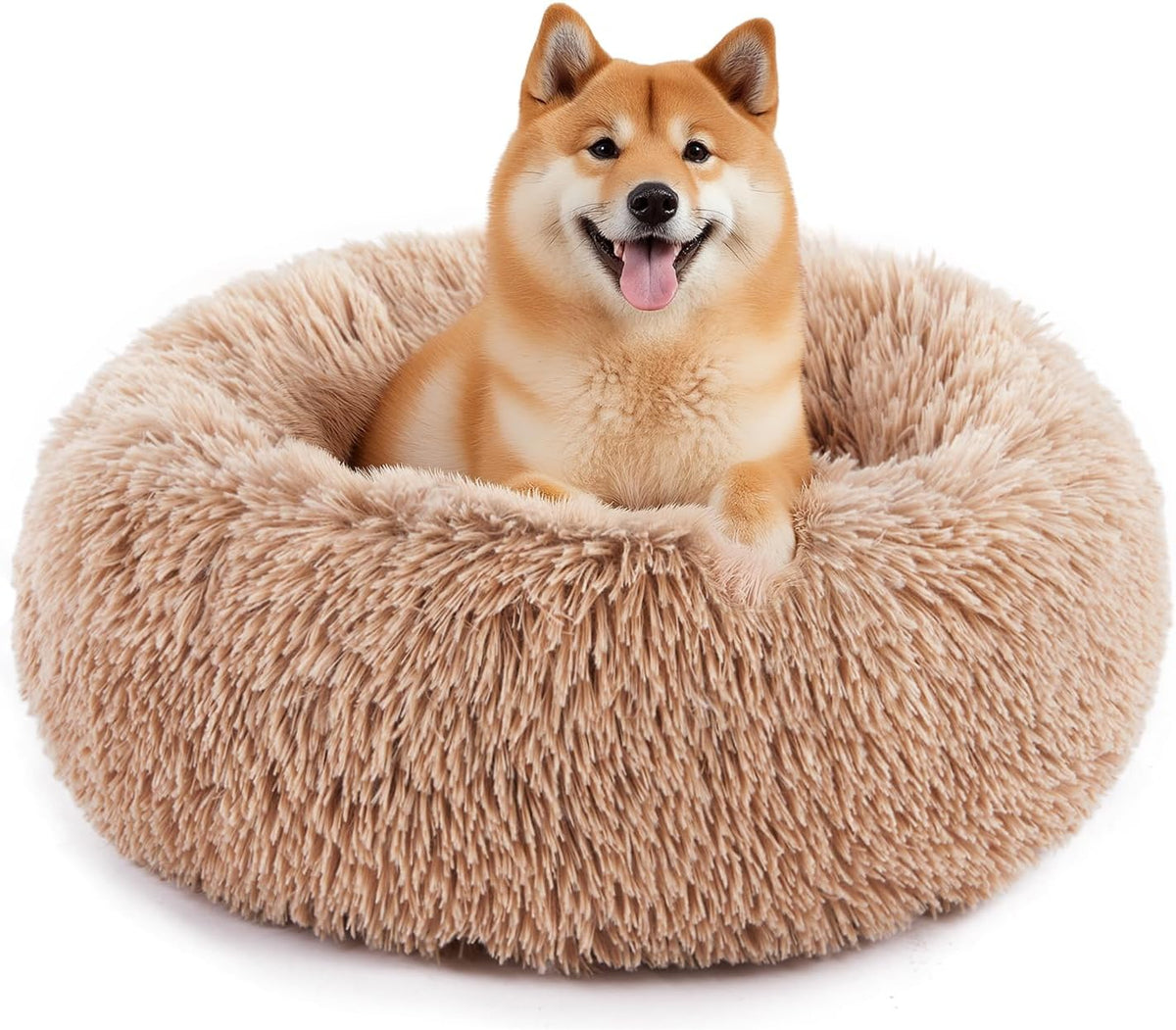 Sweetcrispy Orthopedic Dog Bed, Memory Foam Puppy Sleeping Sofa for Medium Pets with Washable Removable Cover Non-Slip Base Waterproof Liner Egg Crate, Classic Brown, 28" L X 23" W X 6.5" Th