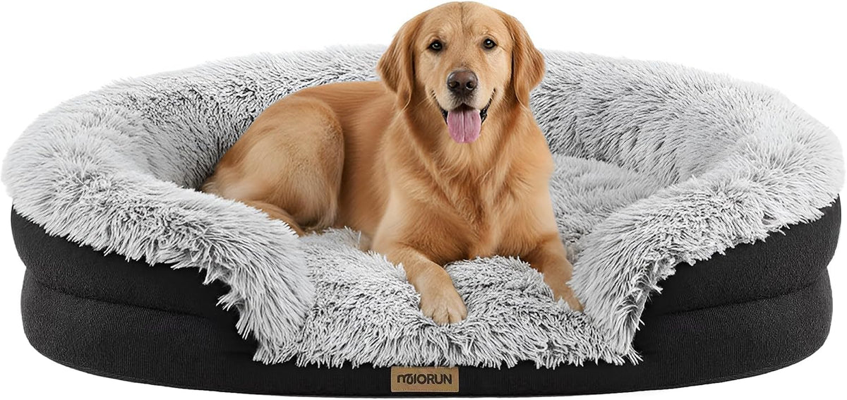 Orthopedic Dog Bed for Medium to Large Dogs & Cats, Grey