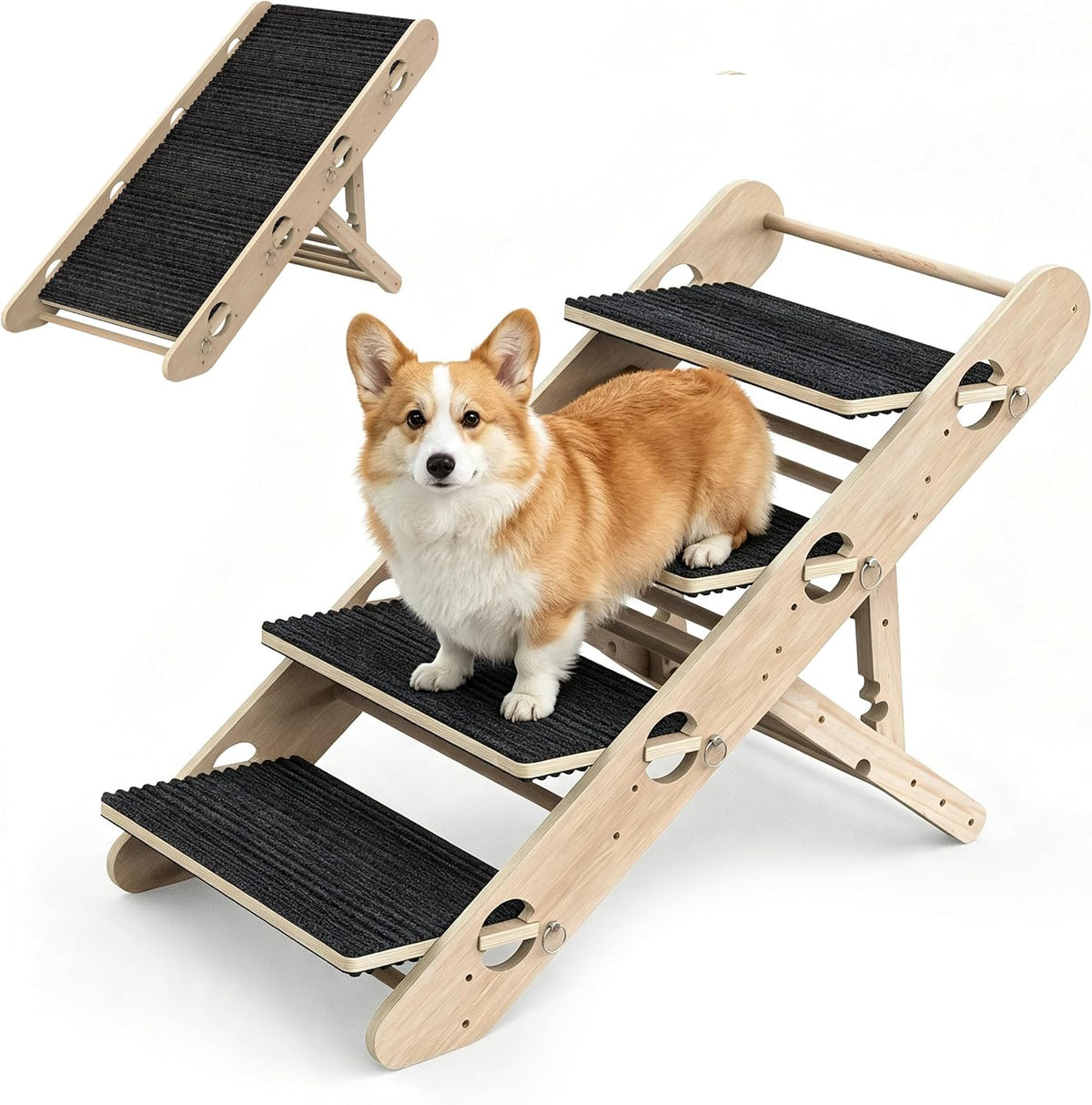 Dog Ramp for Bed, Sofa & Car, for Senior, Injured & Small to Large Dogs