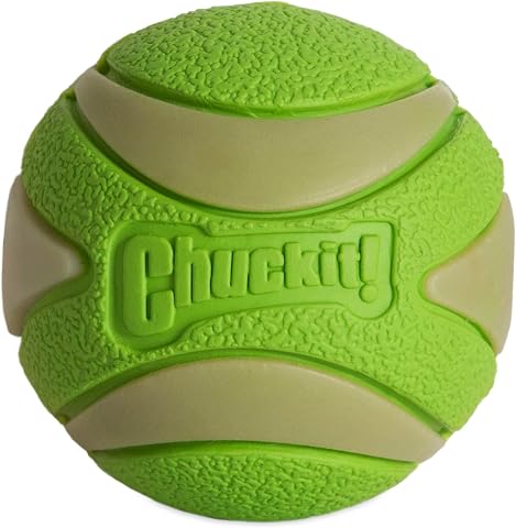 Chuckit! Max Glow Ultra Squeaker Ball, Medium, 1 Pack