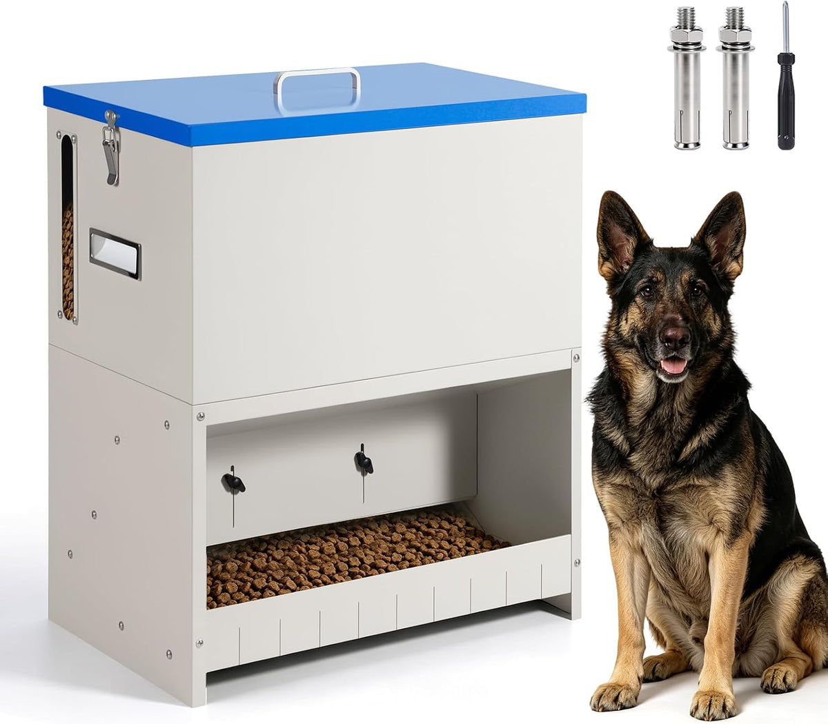 50Lbs Automatic Dog Feeder- Gravity Dog Feeder for Large Dog