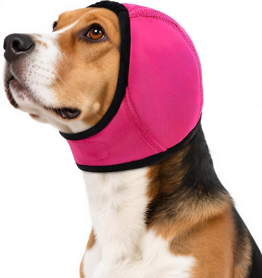Dog Calming Hoodie Water Resistant,Adjustable No Shake Ear Wraps