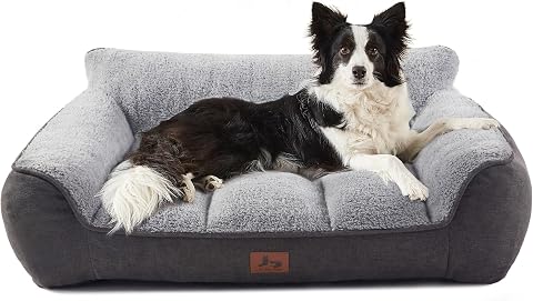 COZY KISS Cooling Dog Bed for Extra Large Dogs, 48" Orthopedic Pet Sofa