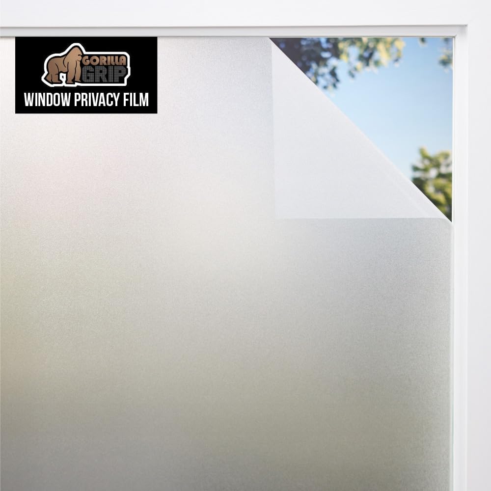 Gorilla Guard Window Privacy Film, Two Way Sun Blocking, 17.5X78.7 Frosted