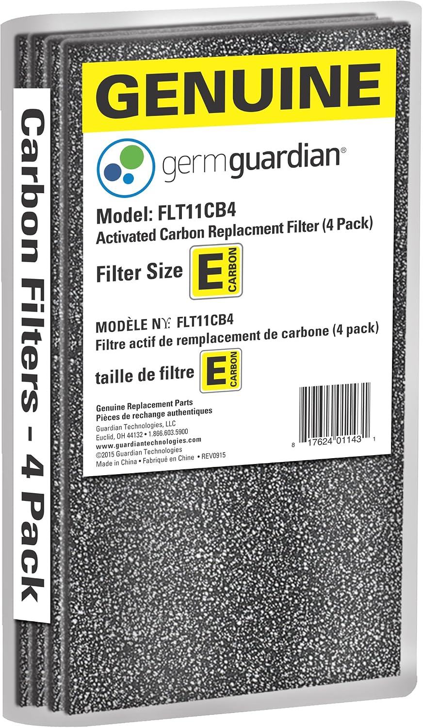 Germ Guardian FLT4100 True HEPA Genuine Air Purifier Replacement Filter E for Germguardian AC4100, AC4150P, AC4150BL, and More