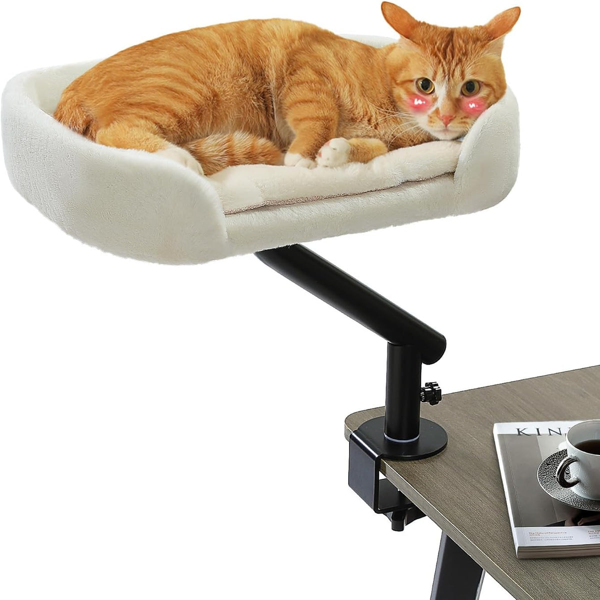 Bedsure Small Dog Bed Washable,Round Cat Beds for Indoor Cats,20In Camel