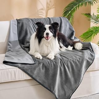 Bedsure Waterproof Blanket Soft Flannel Fleece Couch Cover,50X60 Grey