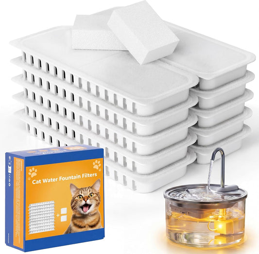 Tomxcute Glass Cat Water Fountain-84Oz Dishwasher Safe Cat & Dog Fountain
