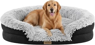 BFPETHOME Orthopedic Washable Dog Bed, Sleeping Couch for Large Senior Dogs