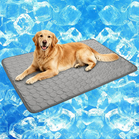 Mannice Pet Cooling Mat, X-Large, 3-4 Degree Cooler, No Water or Electricity Needed, Portable and Foldable, Safe for Dogs and Cats, Non-Irritating, Easy to Use, 3 Years Warranty