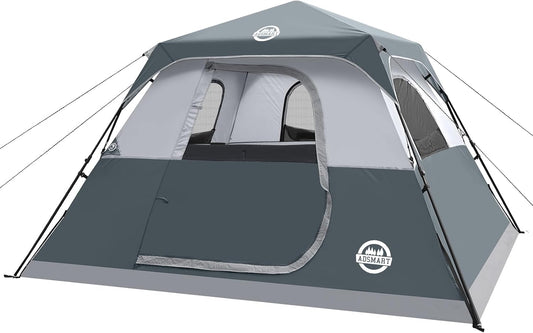 ADSMART Instant Tents for Camping 6 Person Tent Waterproof for Outdoor