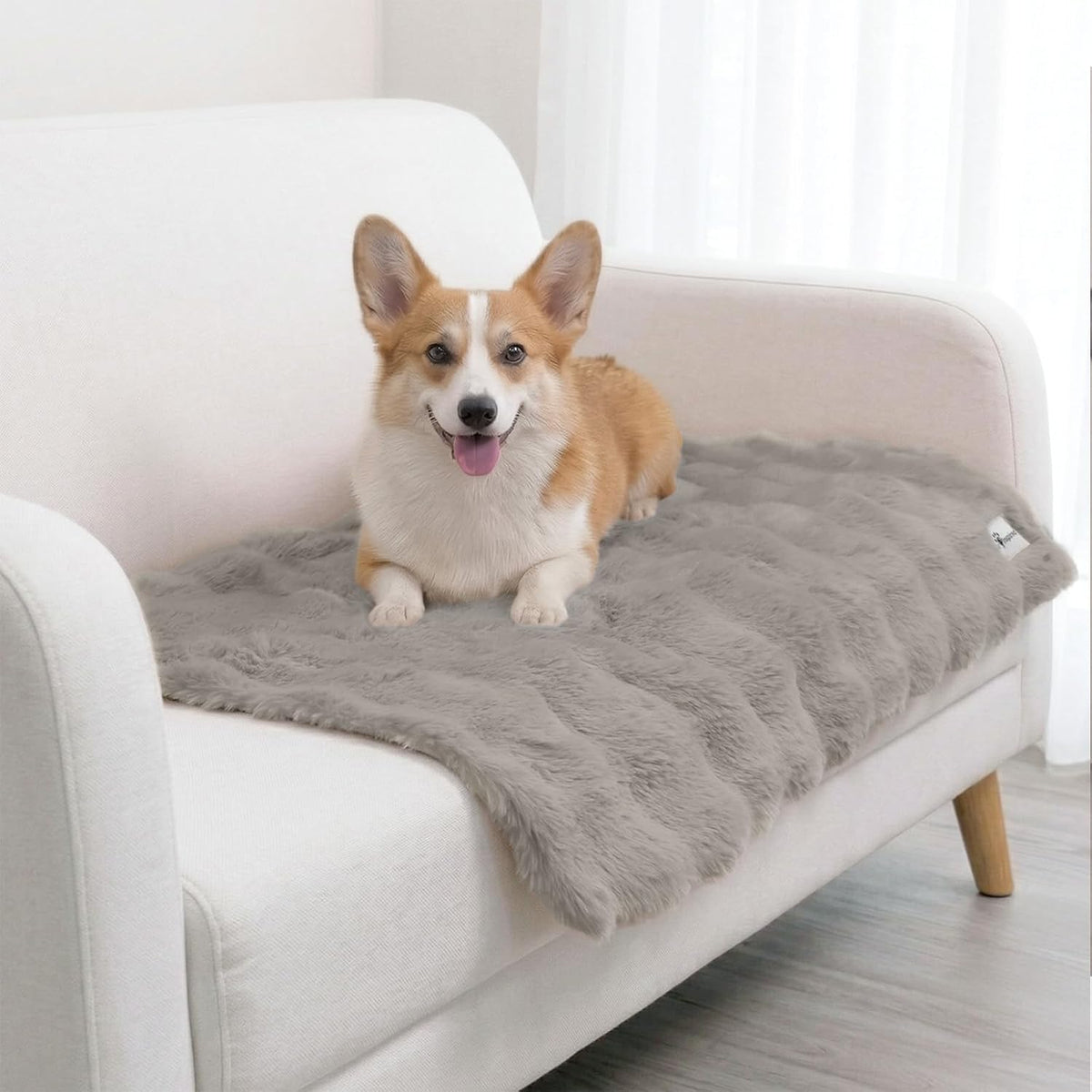 Waterproof Dog Blankets for Medium Dogs (Dark Gray, 30“×40“)