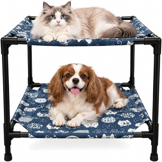 Furniture for Small and Medium-Sized Cats and Dogs on Elevated Double Deck