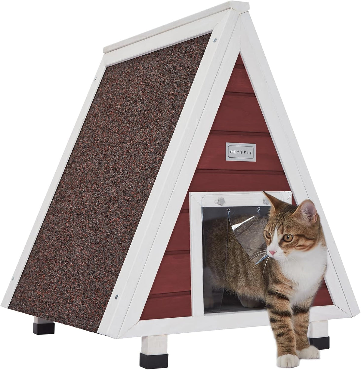 Large Cat House for Outside&Indoor,Insulated and Weatherproof,Foldable Cats Shelter, Bigger Cat House, Selfwarming Cat Shelter Large Cave Bed for Winter,Garden(22 X 22 X 26 Inch,Xl,Normal)