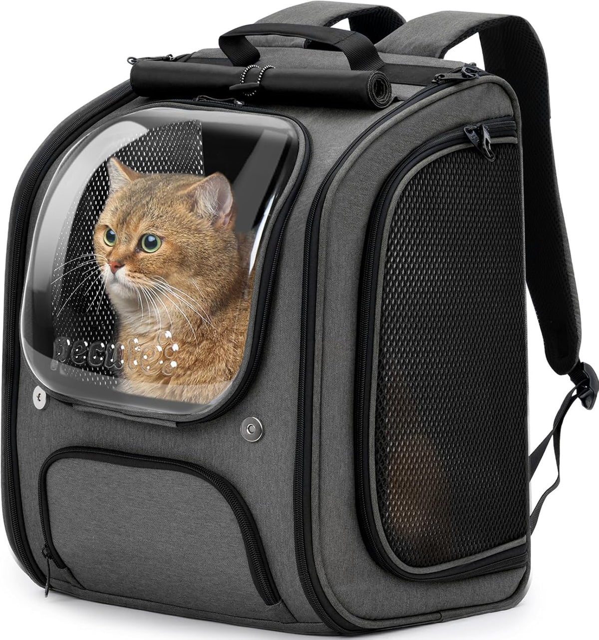 Lollimeow Expandable Bubble Cat Carrier Backpack, Supports up to 16 Lbs